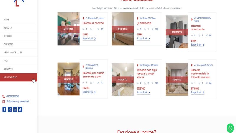 Andrea Real Estate property listings and opportunities in Italy
