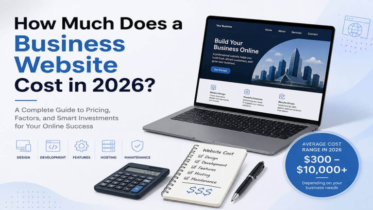 Business website cost in 2026 ranging from $200 to $1,000